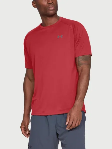 Póló Under Armour Tech SS Tee Red/ Graphite M piros