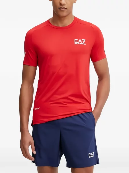 Tricou grafic Ea7 Emporio Armani cu imagine roșu