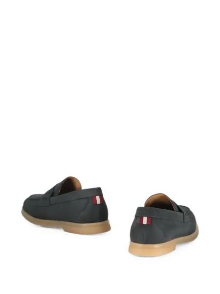 Pantofi loafer Bally din piele gri