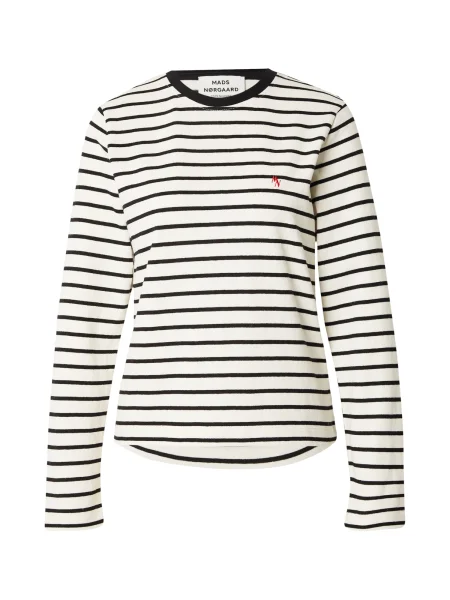 MADS NORGAARD COPENHAGEN Majica Pablo Maggie crna bijela