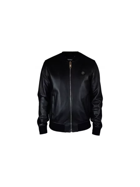 Kurtka skórzana Philipp Plein czarna