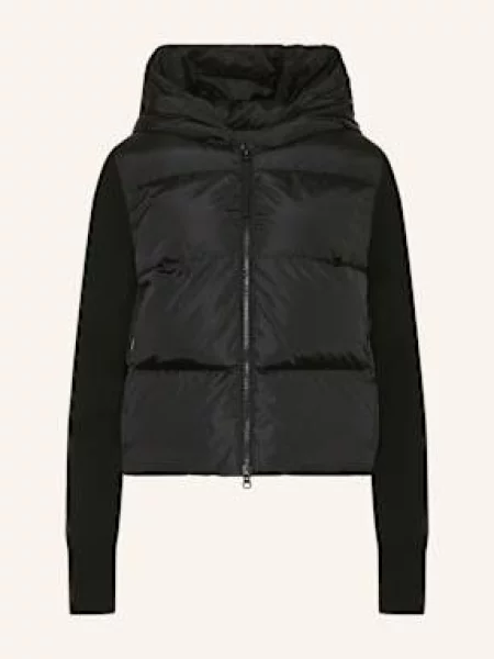 Canada Goose Péřová Bunda Hybridge® Ze Směsi Materiálů černá