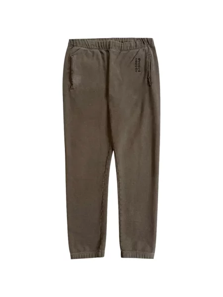 Pantaloni Chrome Hearts cu broderie cu motiv cu inimi alergare gri