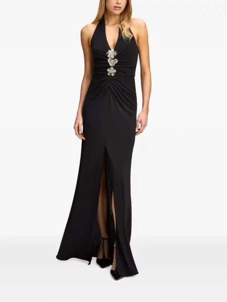 Rochie maxi Cinq A Sept cu model floral negru