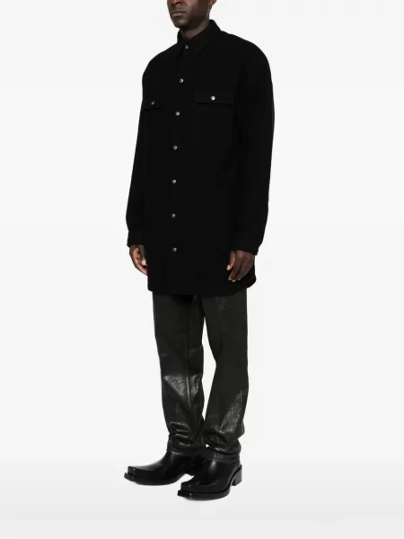 Lung palton Rick Owens negru