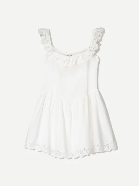 Bershka Rochie de vară alb