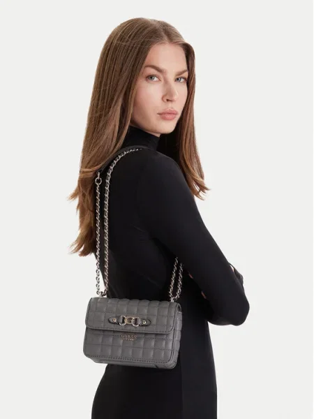 Geantă Guess Nadira Mini gri
