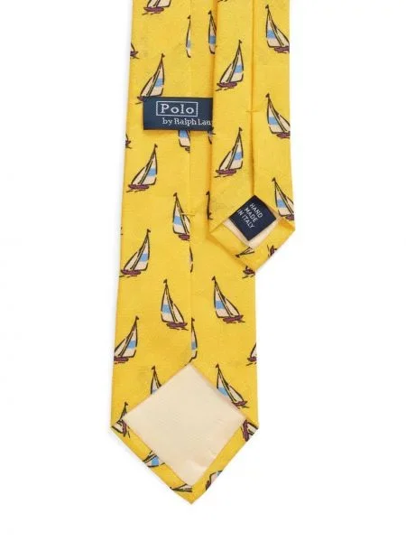 Pledas kepurė su snapeliu Polo Ralph Lauren ruoželis dvieiliai geltona