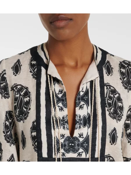 Rochie Johanna Ortiz de in cu imagine alb
