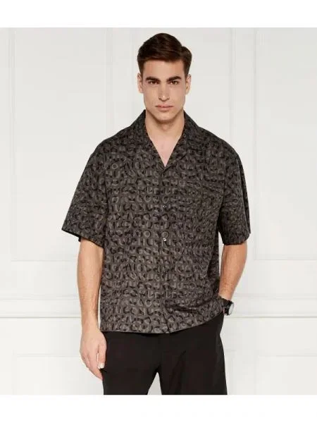 HUGO Ing Egeeno | Oversize fit fekete