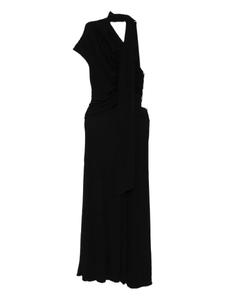 Rochie Christopher Esber din jerseu de costum negru