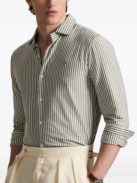 Șosete Polo Ralph Lauren cu broderie în carouri de flanelă verde