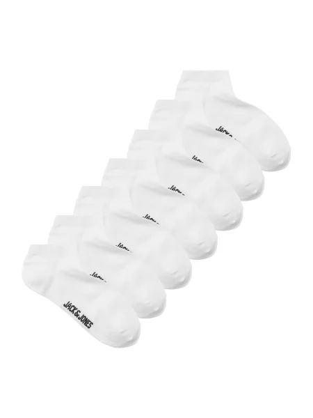 JACK & JONES Nogavice JACDELAN črna bela