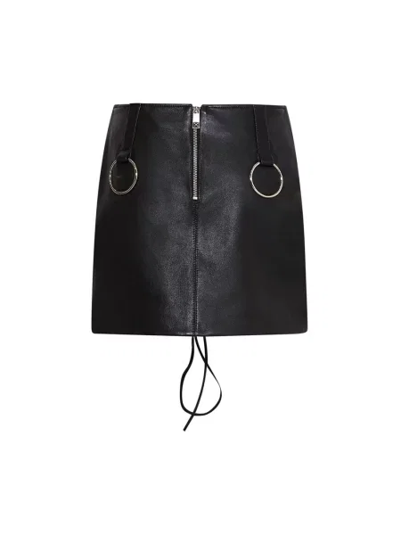 Spódnica skórzana John Richmond czarna