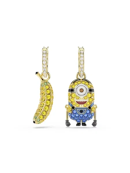 Swarovski сережки позолочені з кристалом Swarovski MINIONS