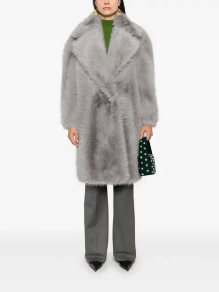 Palton de blană Sportmax gri