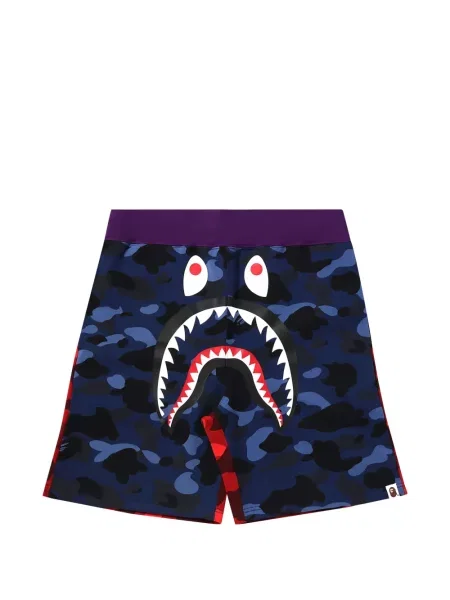 Pantaloni scurți A Bathing Ape® cu model camuflaj albastru