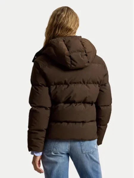 Polo Ralph Lauren Pūkinė striukė Tamsiai ruda