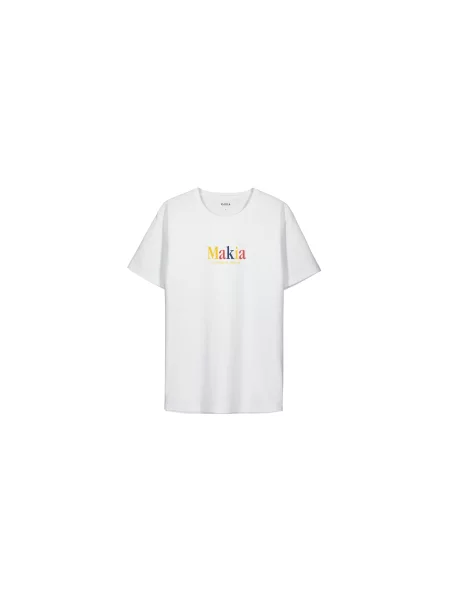 Makia Strait T-Shirt M Mężczyźni Koszulki Makia Size: L biały