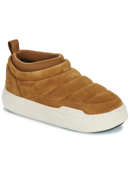 Cizme Moon Boot din piele de căprioară maro