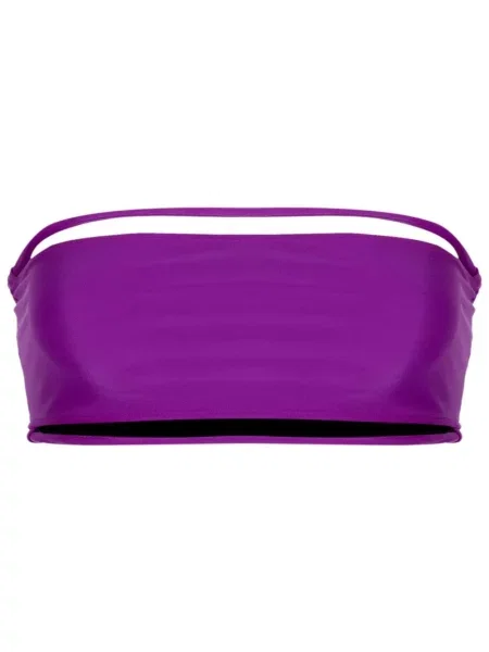 Bikini Gloria Coelho bez ramiączek fioletowy