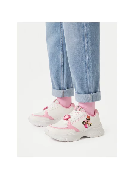 Sneakersy Powerpuff Girls białe