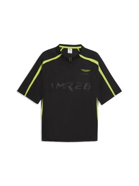 Koszulka lifestylowa PUMA × ASTON MARTIN ARAMCO TEAM Akcesoria S czarny