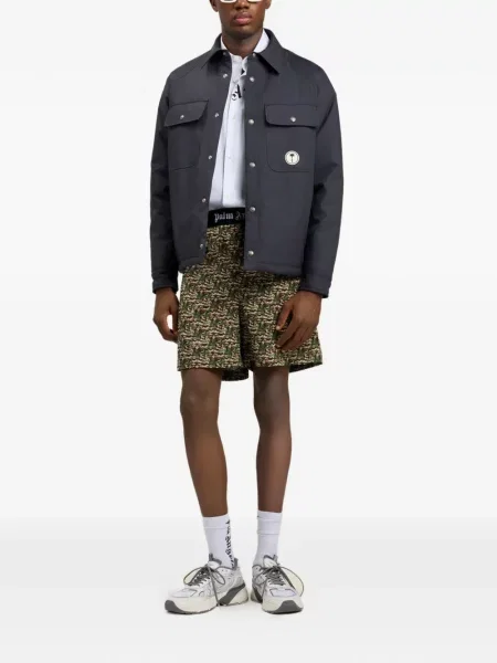 Cămașă Palm Angels cu imagine alb