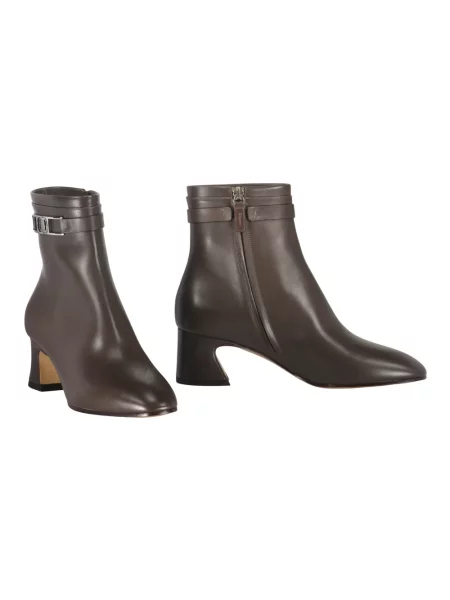 Botki Ferragamo brązowe