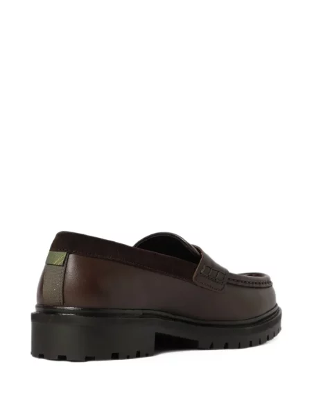 Pantofi loafer Barbour din piele maro
