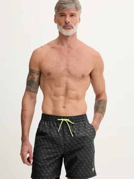 Guess pantaloni scurți de baie pentru bărbați negru