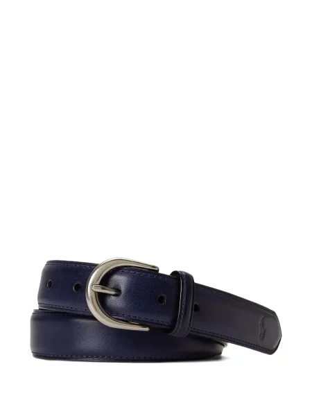 Curea Polo Ralph Lauren cu broderie din fleece cu șireturi albastru