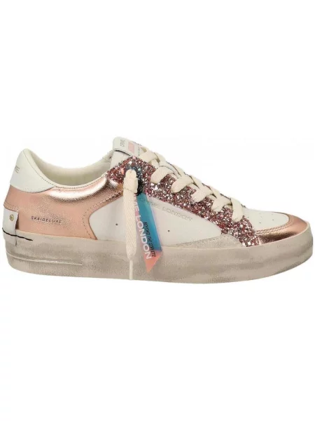 Pantofi Crime London din piele alb