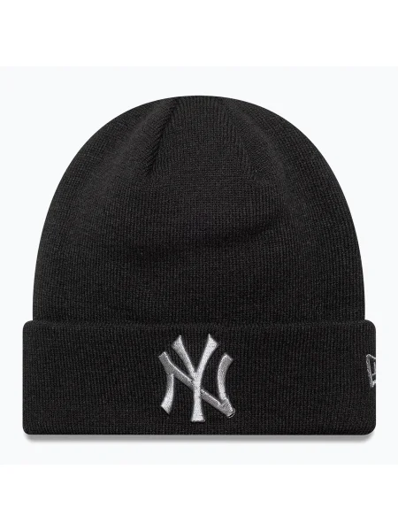 Zimná čiapka New Era Metallic New York Yankees black čierna