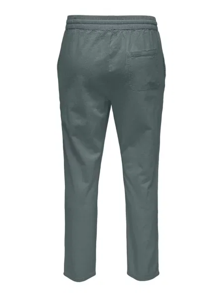 Only & Sons Pantaloni Live Crop închis verde