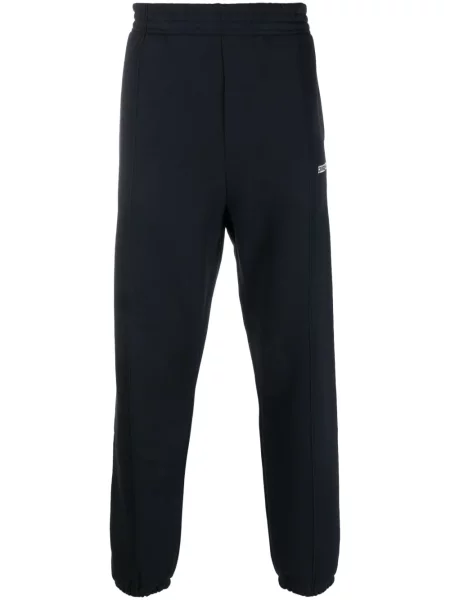 Pantaloni Tommy Hilfiger cu broderie albastru