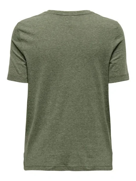 ONLY Tricou CARRIE verde / verde amestecat alb