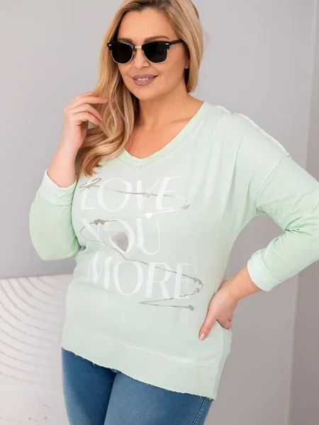 Bluză Kesi Włoski cu inscripții