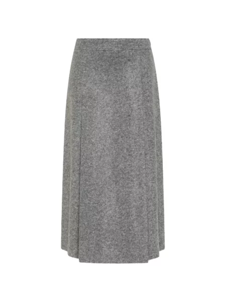 Fustă midi Seventy gri