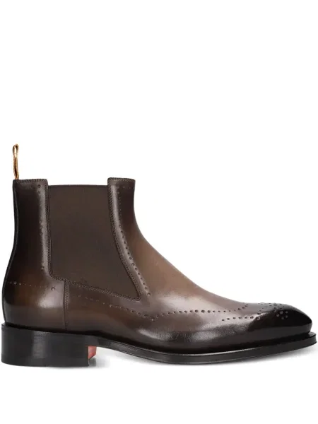 Brogues Santoni maro