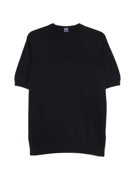 Tricou Fedeli cu decolteu rotund scurt albastru