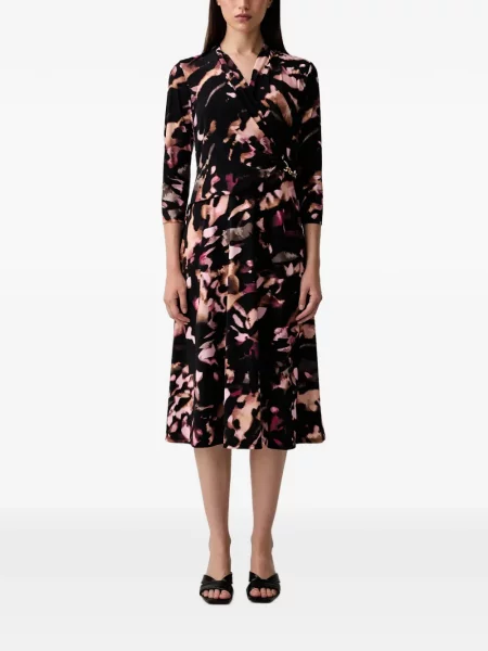 Rochie midi Joseph Ribkoff cu imagine cu imprimeu abstract plic negru