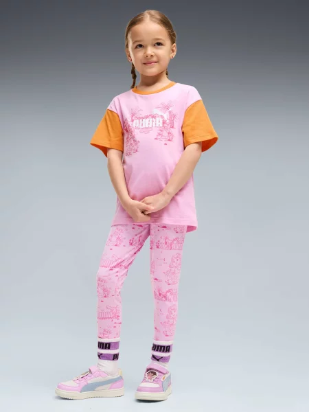 Дитячі Спортивні леггінси PUMA x Dora Leggings комбінований верх рожевий