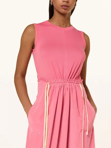 Marc Cain Šaty Z Kombinace Materiálů lemonade pink