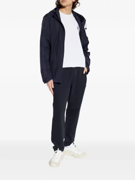 Futó nadrág Moncler autogrammal kék