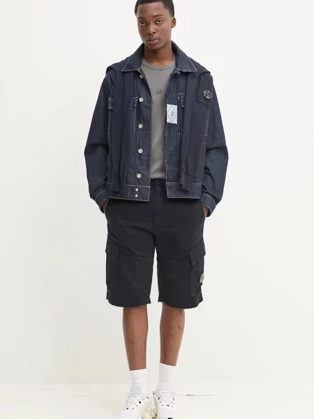 Джинсова куртка C.P. Company перехідна oversize синій