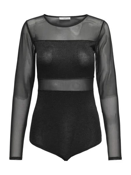 ONLY Tricou body / amestecat negru