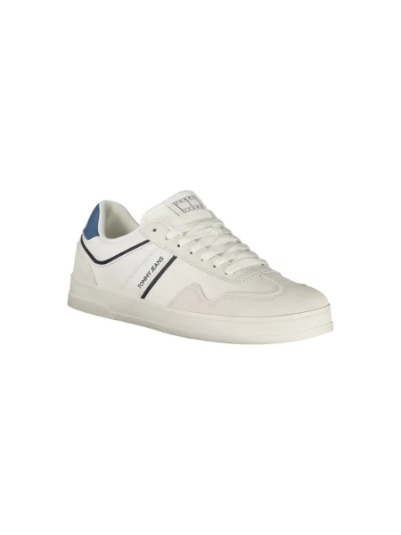 Tommy Hilfiger Obuwie Mężczyzna 42 EU Len Sneakers z polietylenu biały