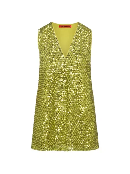 Rochie mini Simon Miller cu paiete verde