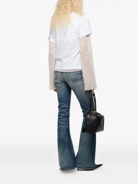 Tricou Acne Studios cu imagine alb